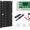 12W Solar Panel Kit 60A 12V Battery Charger with Controller Caravan Boat