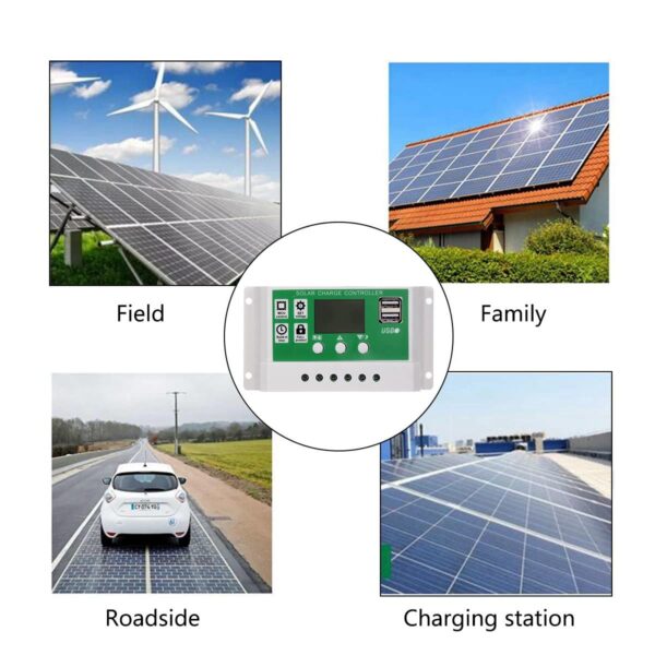 12W Solar Panel Kit 60A 12V Battery Charger with Controller Caravan Boat