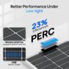 ECO-WORTHY - 400W Solar Panels 4 Pack 100W 12V Monocrystalline Module for Off-Grid Photovoltaic Power for Home Camping Boat Shed Caravan