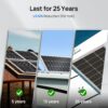 ECO-WORTHY - 400W Solar Panels 4 Pack 100W 12V Monocrystalline Module for Off-Grid Photovoltaic Power for Home Camping Boat Shed Caravan