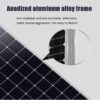 Solar Panel Kit,450W/550W Solar Panel HighEfficiency Monocrystalline Pv Module Designed For Off Grid System, Charge Your Battery Of Rv,