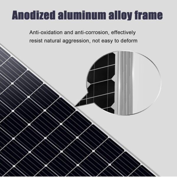 Solar Panel Kit,450W/550W Solar Panel HighEfficiency Monocrystalline Pv Module Designed For Off Grid System, Charge Your Battery Of Rv,
