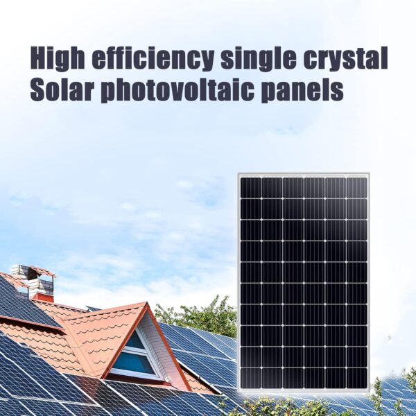 Solar Panel Kit,450W/550W Solar Panel HighEfficiency Monocrystalline Pv Module Designed For Off Grid System, Charge Your Battery Of Rv,