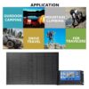 TAINDU High-Efficiency Solar Panels 300W Solar Panel Dual USB Protable Outdoor Waterproof Solar Cells Solar Power Battery Charger for Phone RV Car Camping For Off-Grid Applications