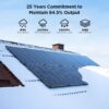 ZOUPW N-Type 16BB 100 Watt Solar Panel,Solar Panel 100W 12V,25% High Efficiency Monocrystalline PV Module IP68 Waterproof for RV Camp Marine Rooftop Power Station Off-Grid...